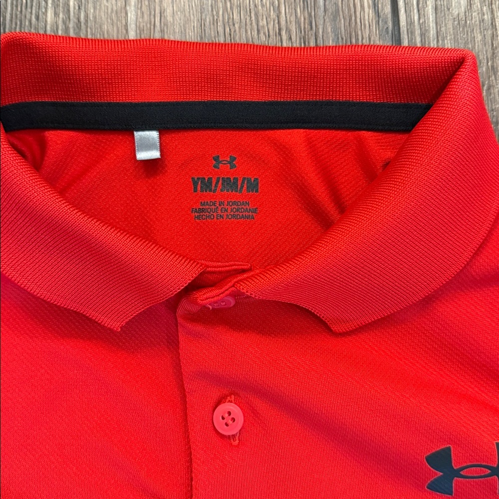 Under Armour Bright Red Performance Polo - Picture 3 of 3